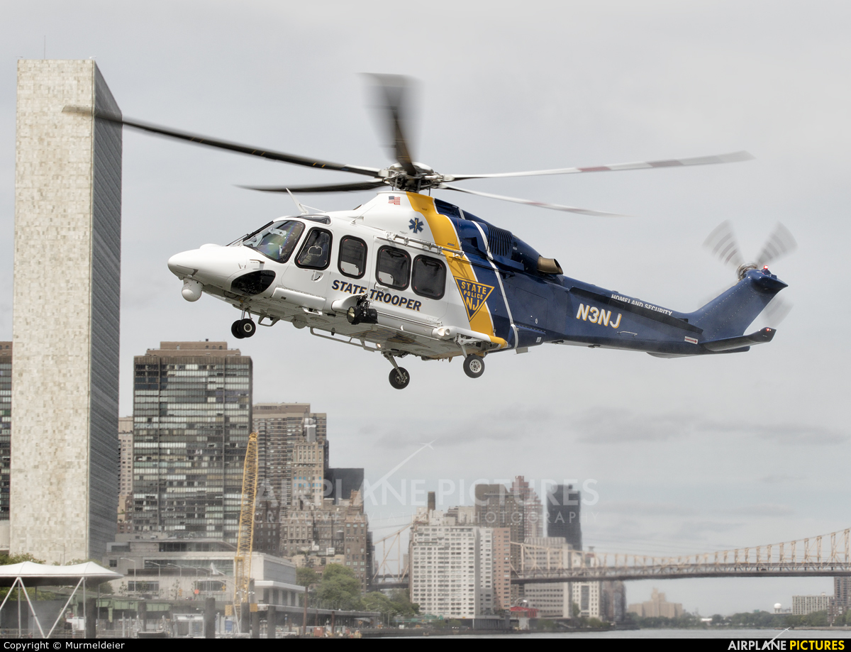 USA - Police N3NJ aircraft at East 34th Street Heliport
