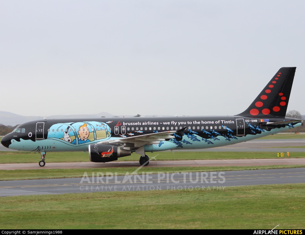 Brussels Airlines OO-SNB aircraft at Manchester
