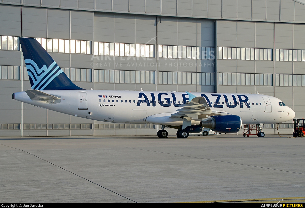 Aigle Azur OK-HCB aircraft at Ostrava Mošnov