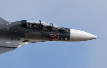55 RED - Russia - Air Force Sukhoi Su-30SM