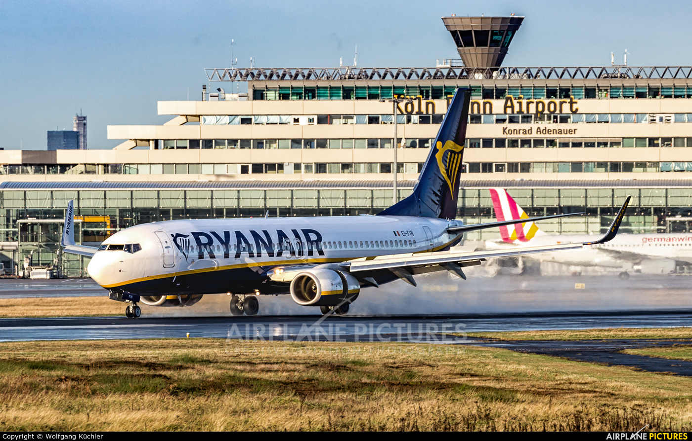 Ryanair EI-FIN aircraft at Cologne Bonn - Konrad Adenauer