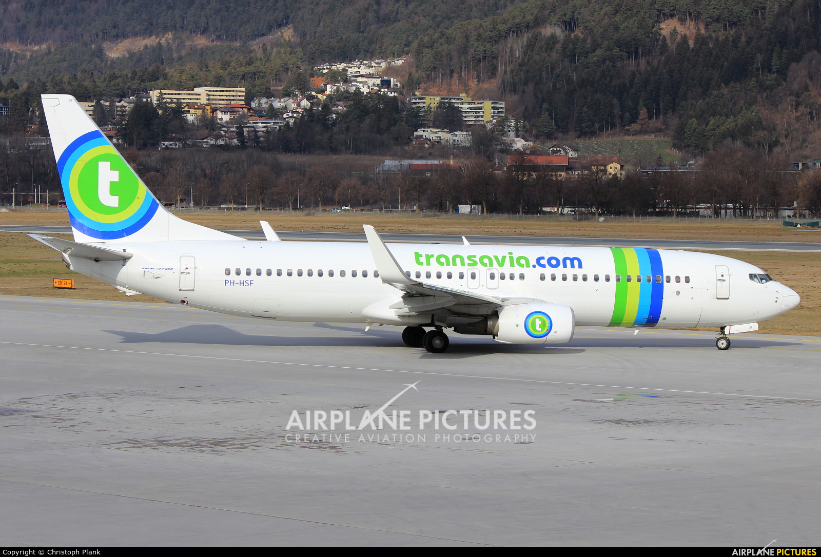 Transavia PH-HSF aircraft at Innsbruck