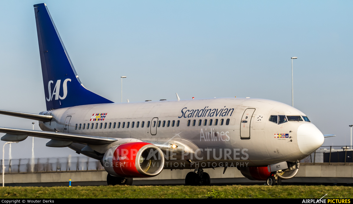 SAS - Scandinavian Airlines LN-RCT aircraft at Amsterdam - Schiphol