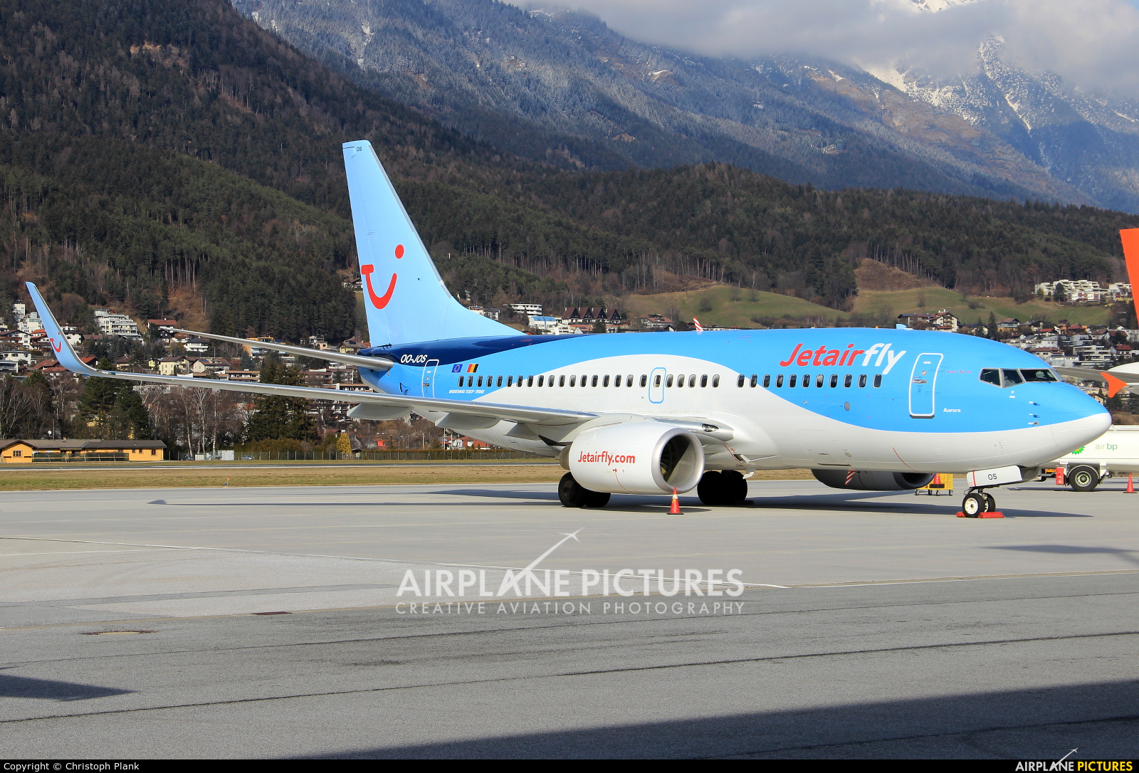 Jetairfly (TUI Airlines Belgium) OO-JOS aircraft at Innsbruck