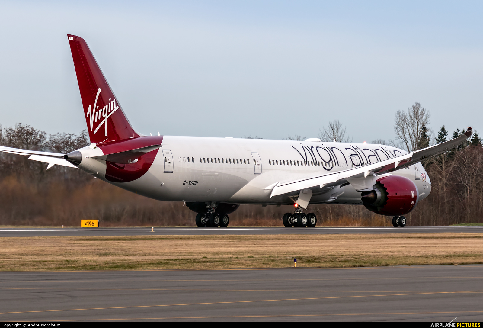 Virgin Atlantic G-VOOH aircraft at Everett - Snohomish County / Paine Field