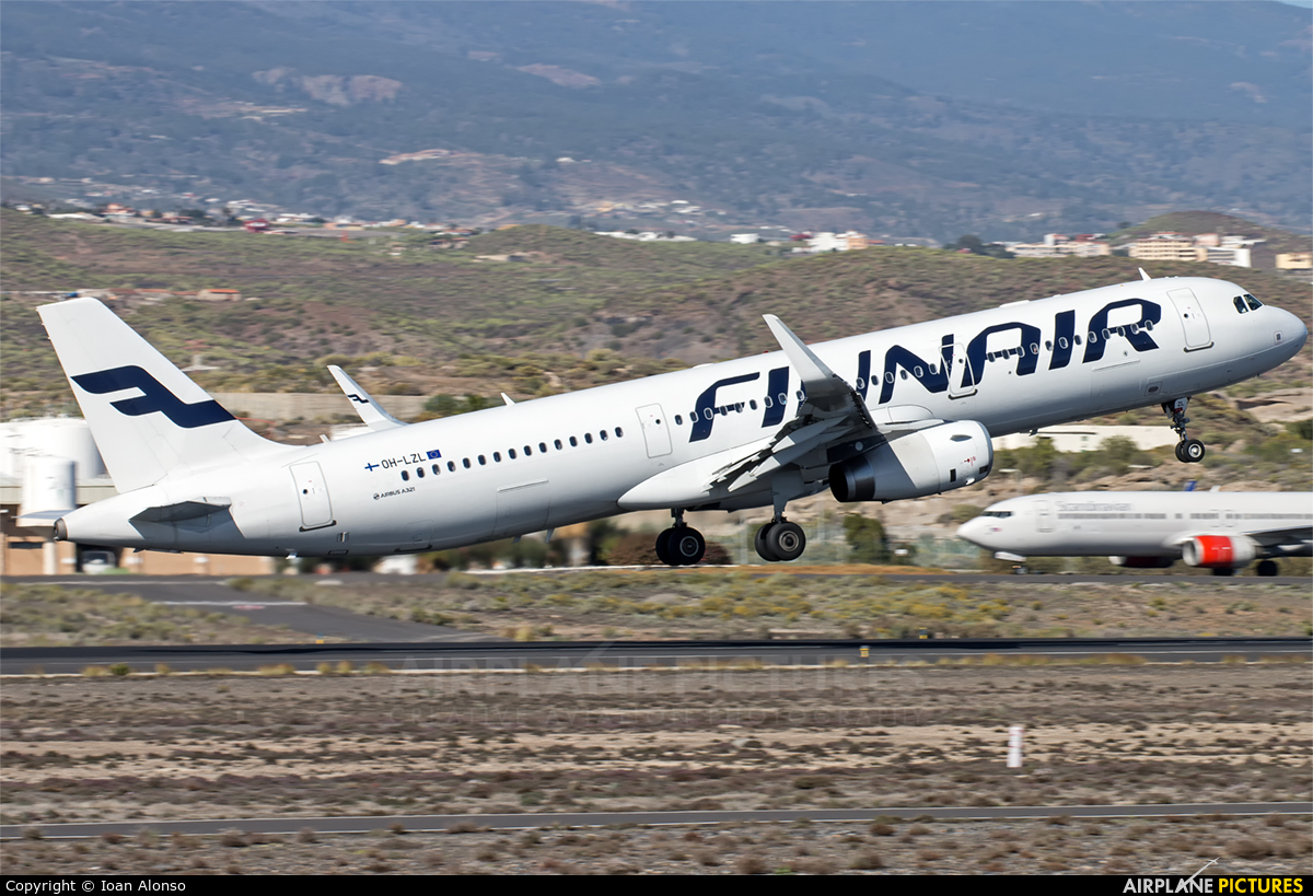Finnair OH-LZL aircraft at Tenerife Sur - Reina Sofia