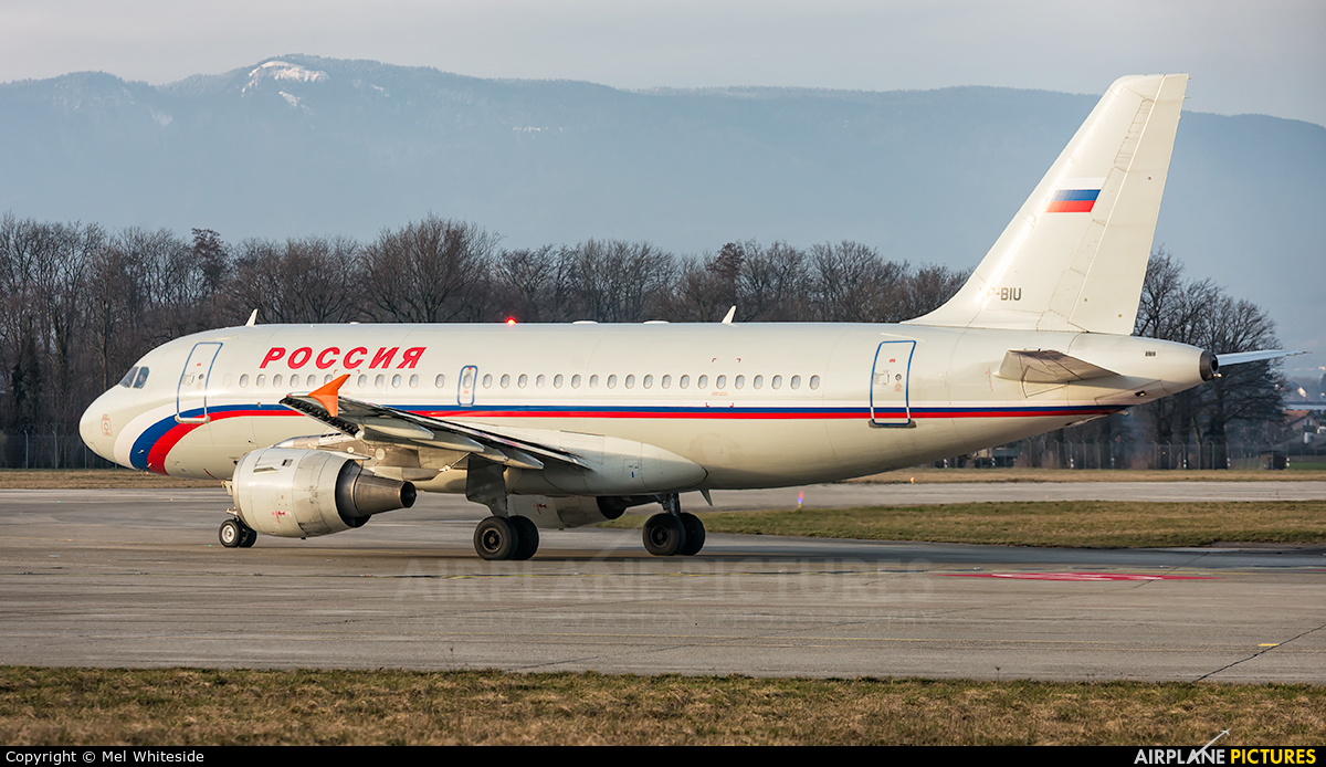 Rossiya VP-BIU aircraft at Geneva Intl