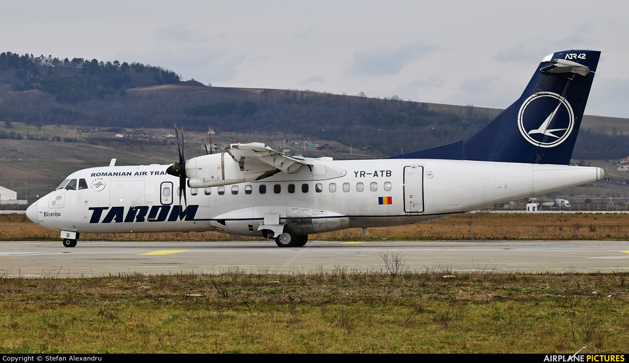Tarom YR-ATB aircraft at Cluj Napoca - Someseni