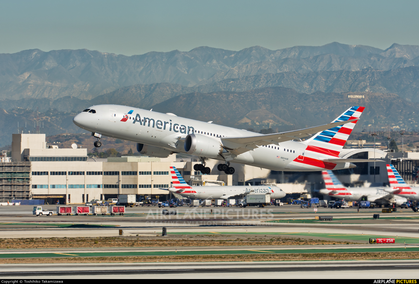 American Airlines N804AN aircraft at Los Angeles Intl