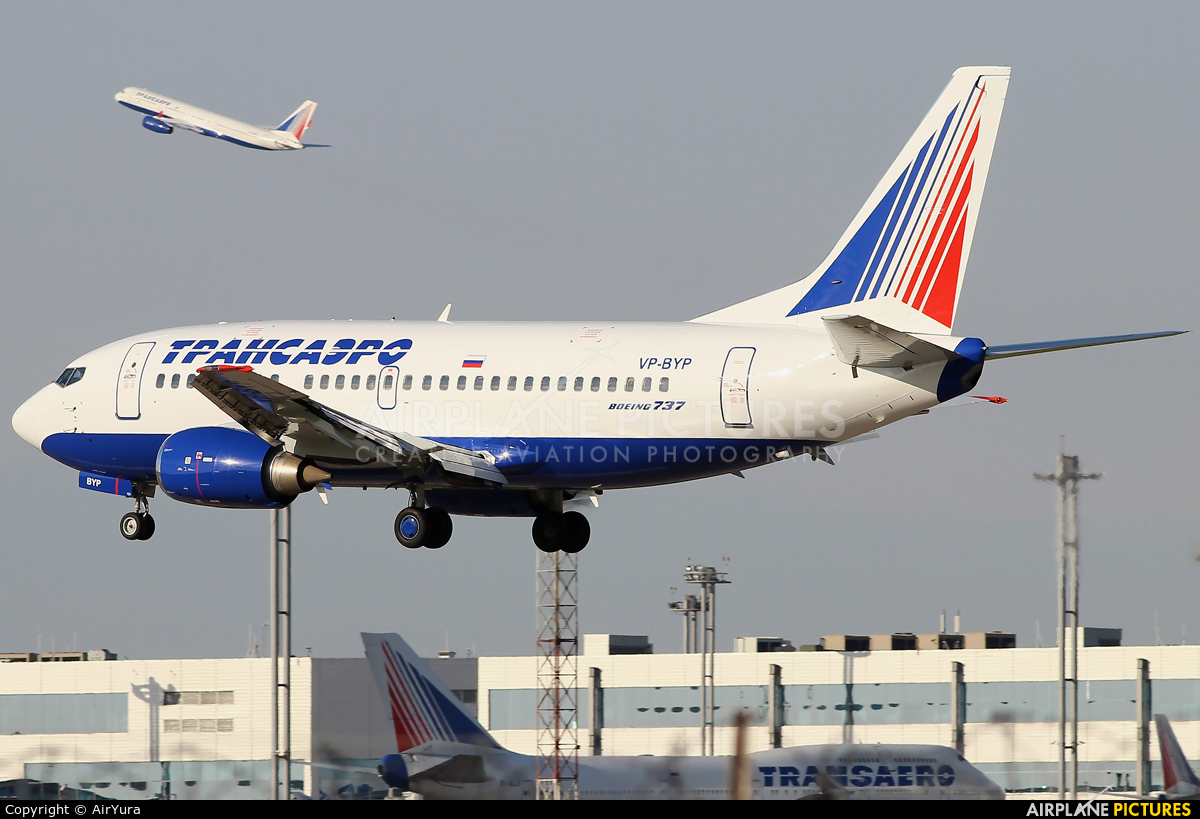 Transaero Airlines VP-BYP aircraft at Moscow - Domodedovo