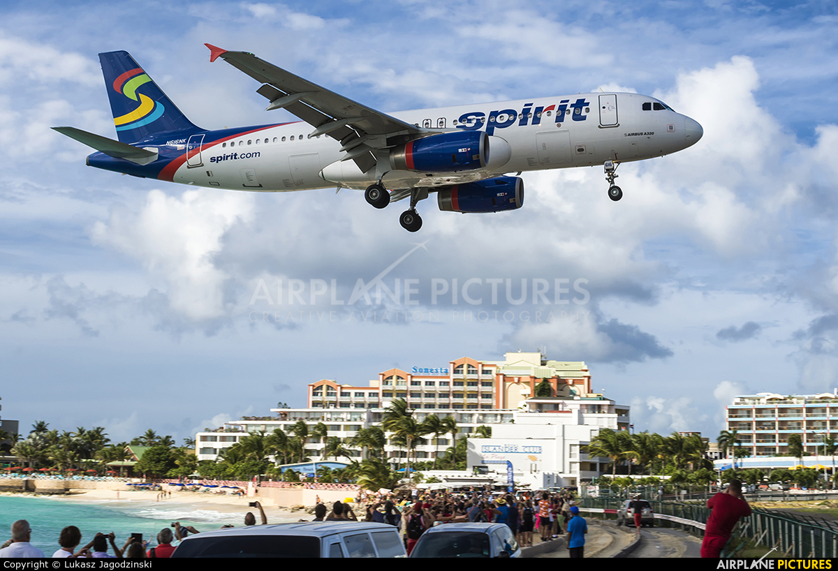 Spirit Airlines N616NK aircraft at Sint Maarten - Princess Juliana Intl