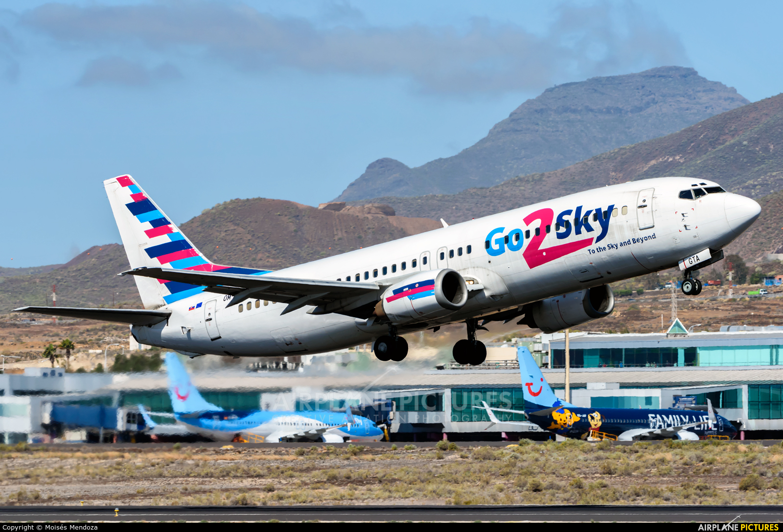 Go2Sky Airline OM-GTA aircraft at Tenerife Sur - Reina Sofia