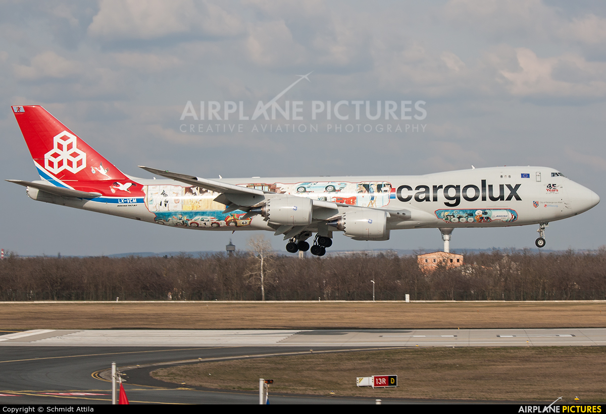 Cargolux LX-VCM aircraft at Budapest Ferenc Liszt International Airport