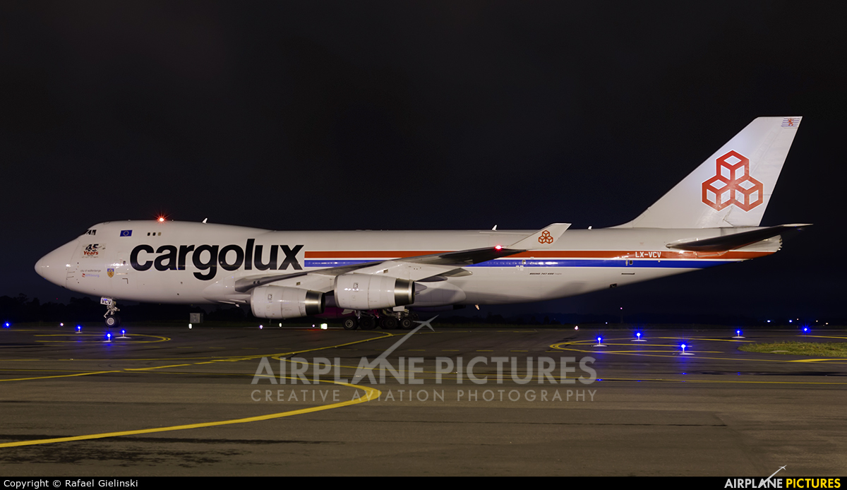 Cargolux LX-VCV aircraft at Curitiba -  Afonso Pena