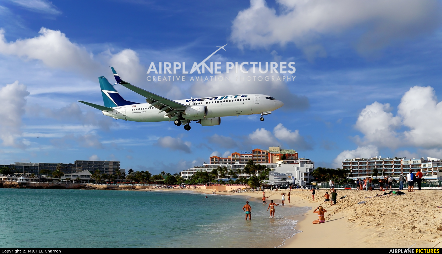 WestJet Airlines C-FUMF aircraft at Sint Maarten - Princess Juliana Intl