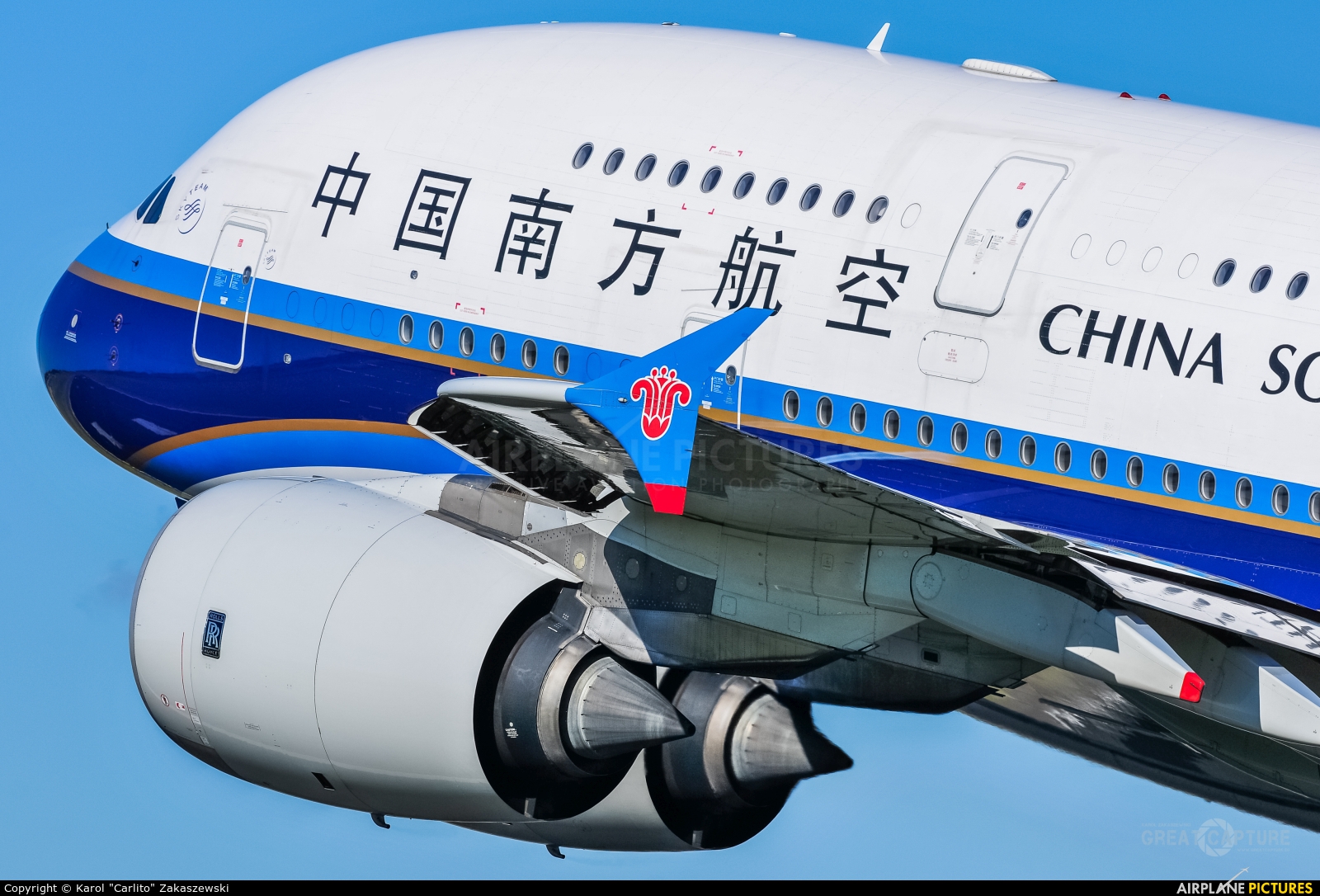 China Southern Airlines B-6136 aircraft at Amsterdam - Schiphol