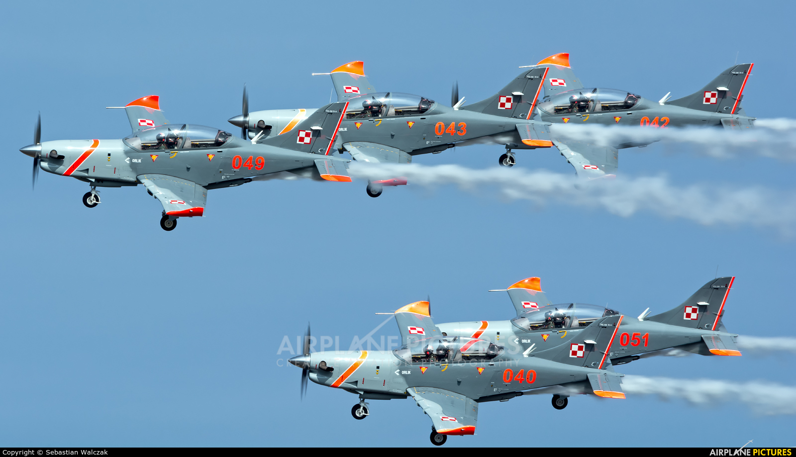Poland - Air Force "Orlik Acrobatic Group" 049 aircraft at Ostrava Mošnov