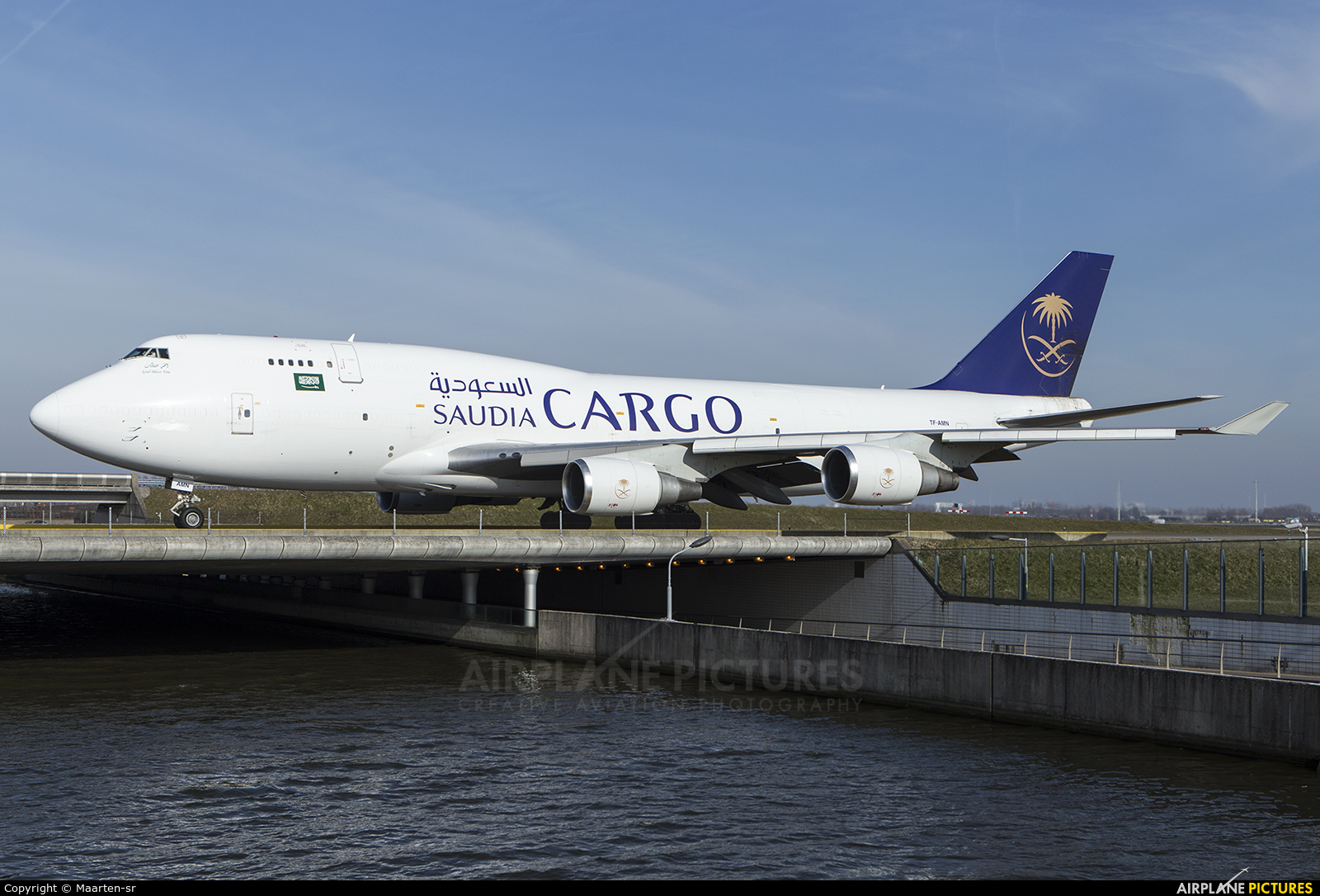 Saudi Arabian Cargo TF-AMN aircraft at Amsterdam - Schiphol