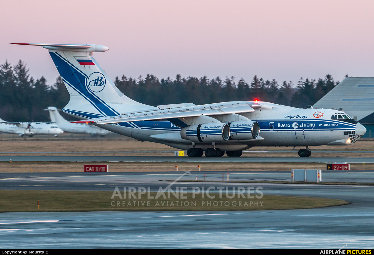 Volga Dnepr Airlines RA-76952 aircraft at Billund