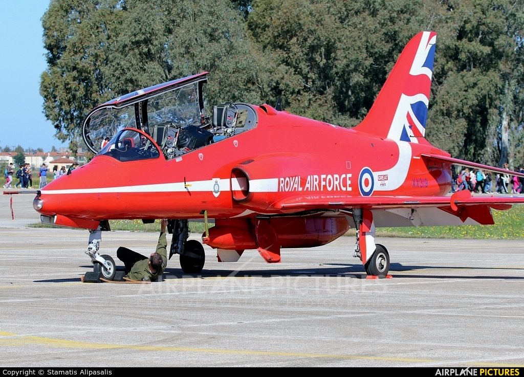 Royal Air Force "Red Arrows" XX319 aircraft at Andravida AB