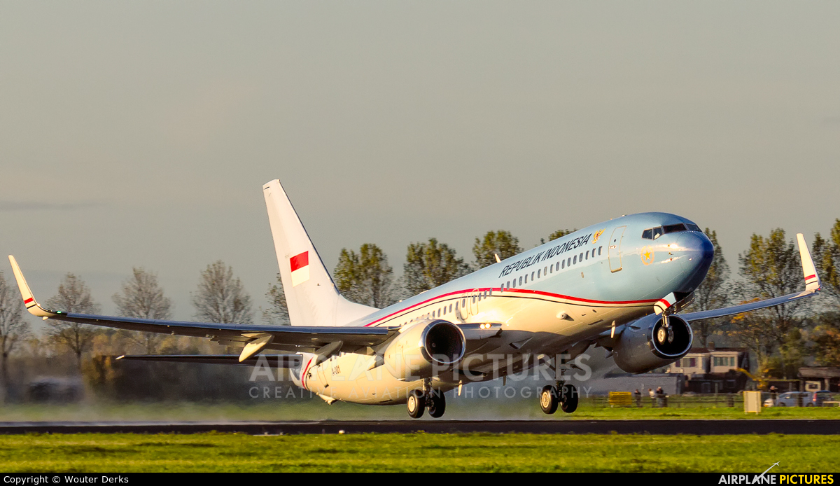 Indonesia - Air Force A-001 aircraft at Amsterdam - Schiphol