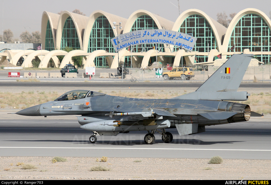 Belgium - Air Force FA-69 aircraft at Kandahar