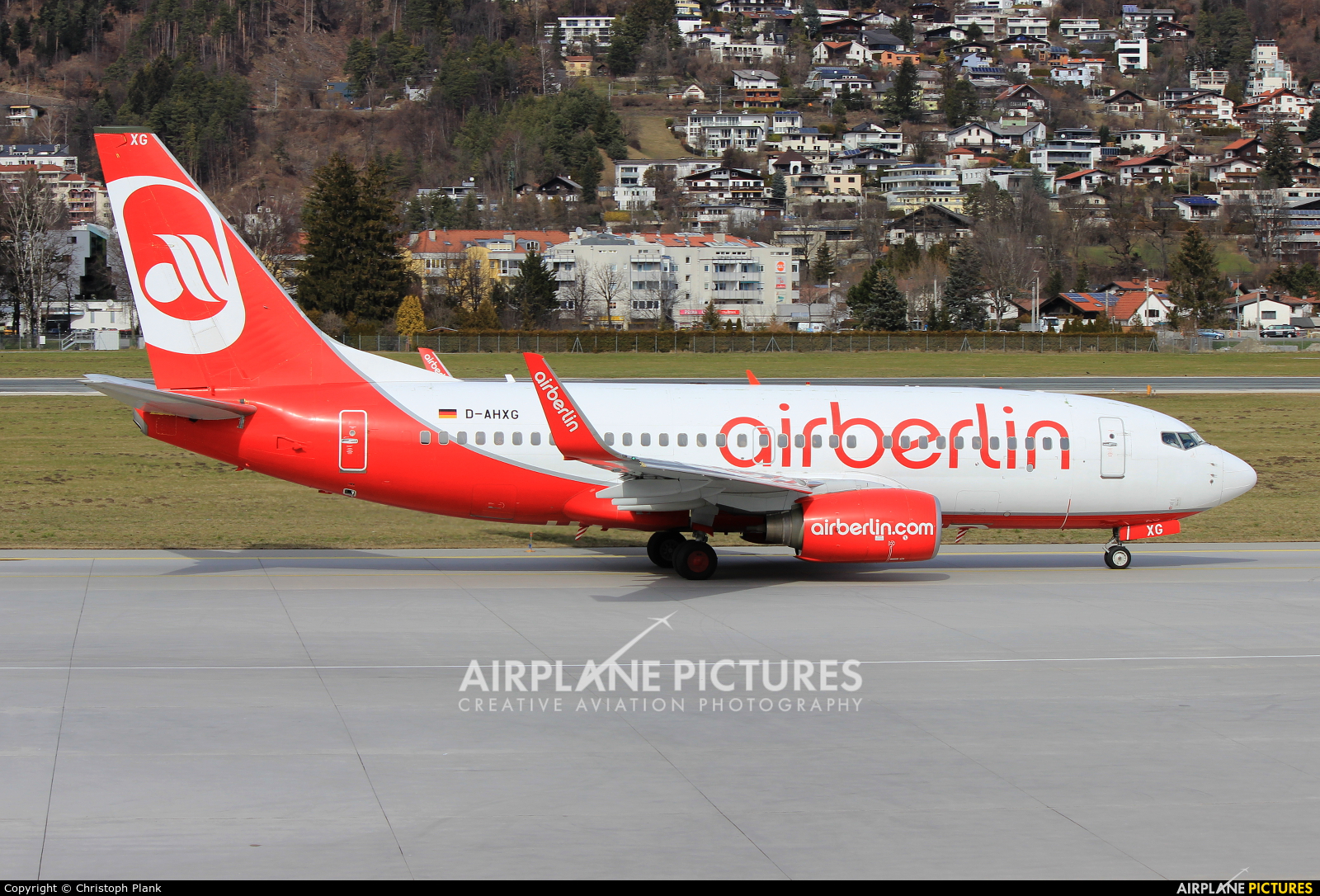 Air Berlin D-AHXG aircraft at Innsbruck
