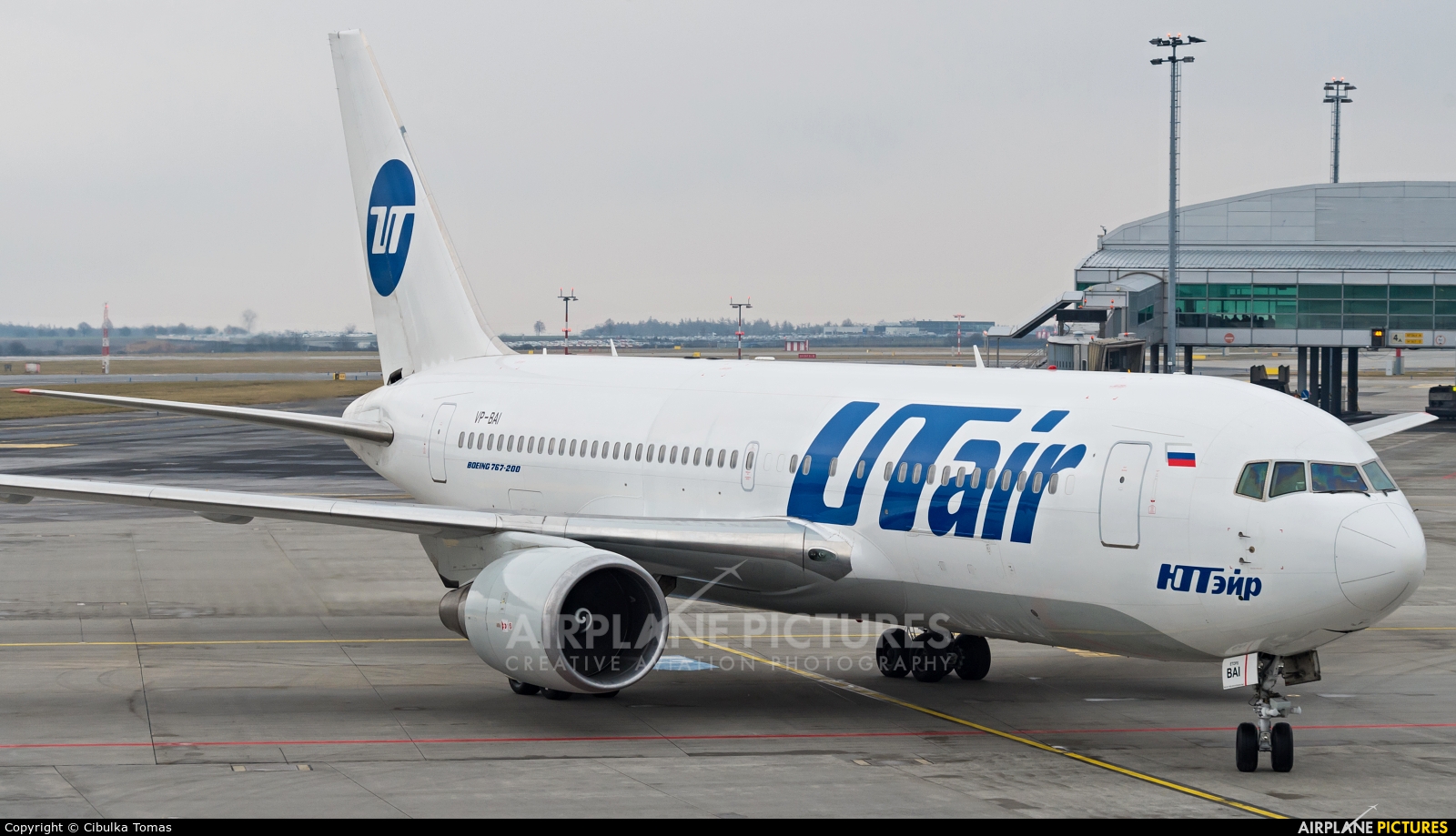 UTair VP-BAI aircraft at Prague - Václav Havel