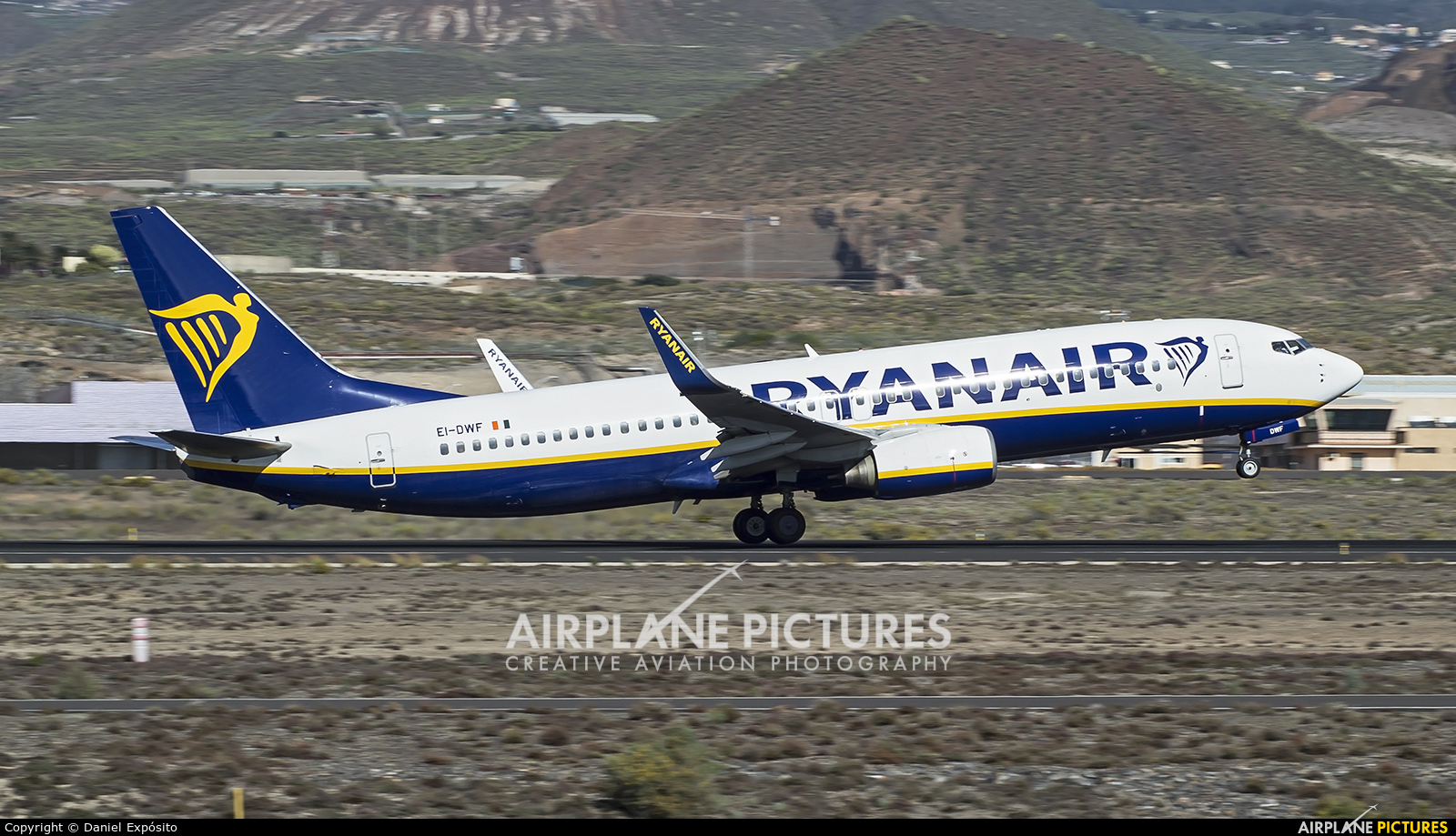 Ryanair EI-DWF aircraft at Tenerife Sur - Reina Sofia