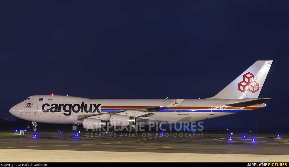 Cargolux LX-UCV aircraft at Curitiba -  Afonso Pena