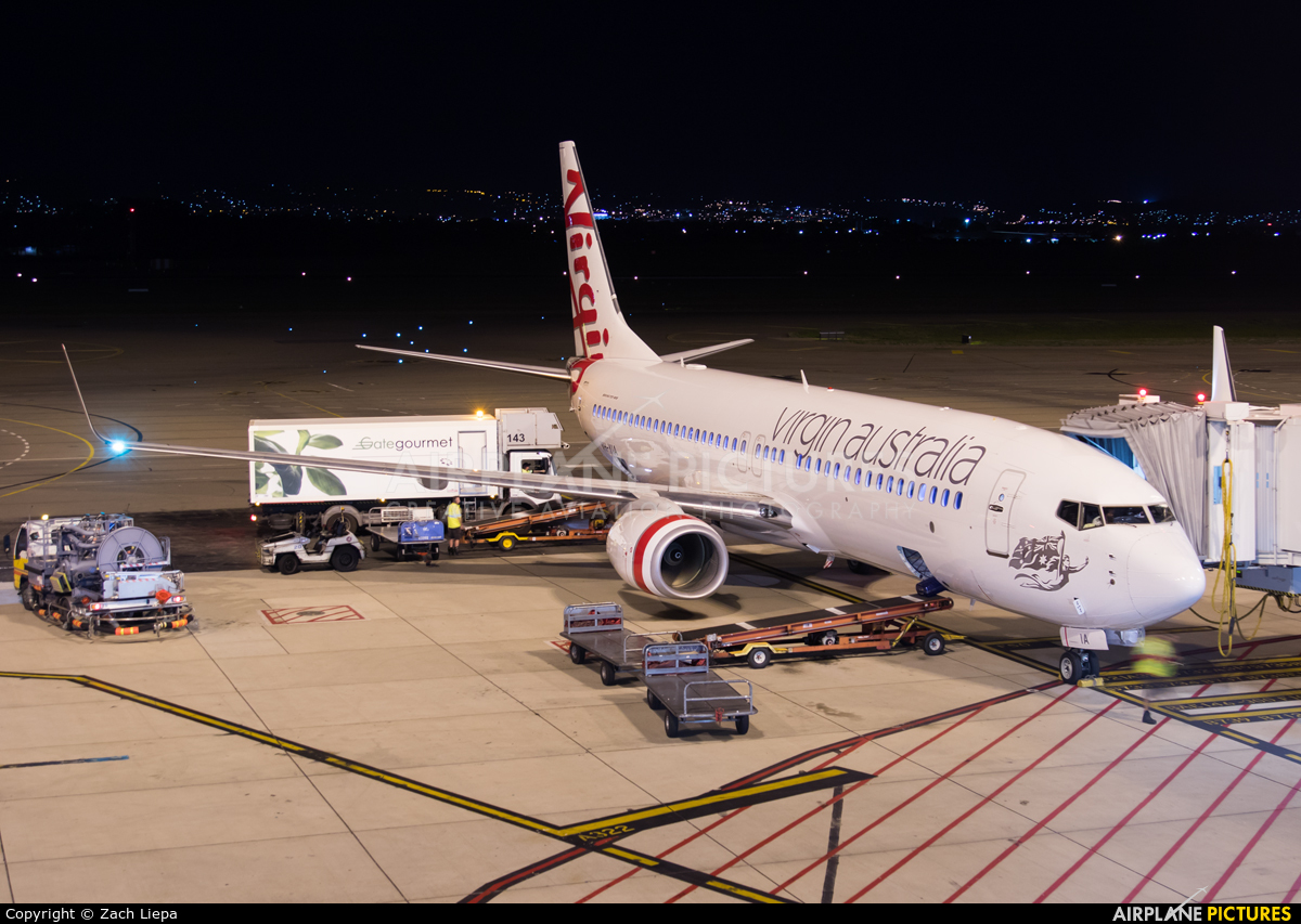 Virgin Australia VH-YIA aircraft at Adelaide Intl, SA