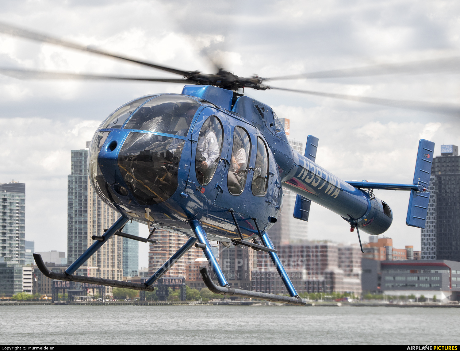 Private N397WA aircraft at East 34th Street Heliport