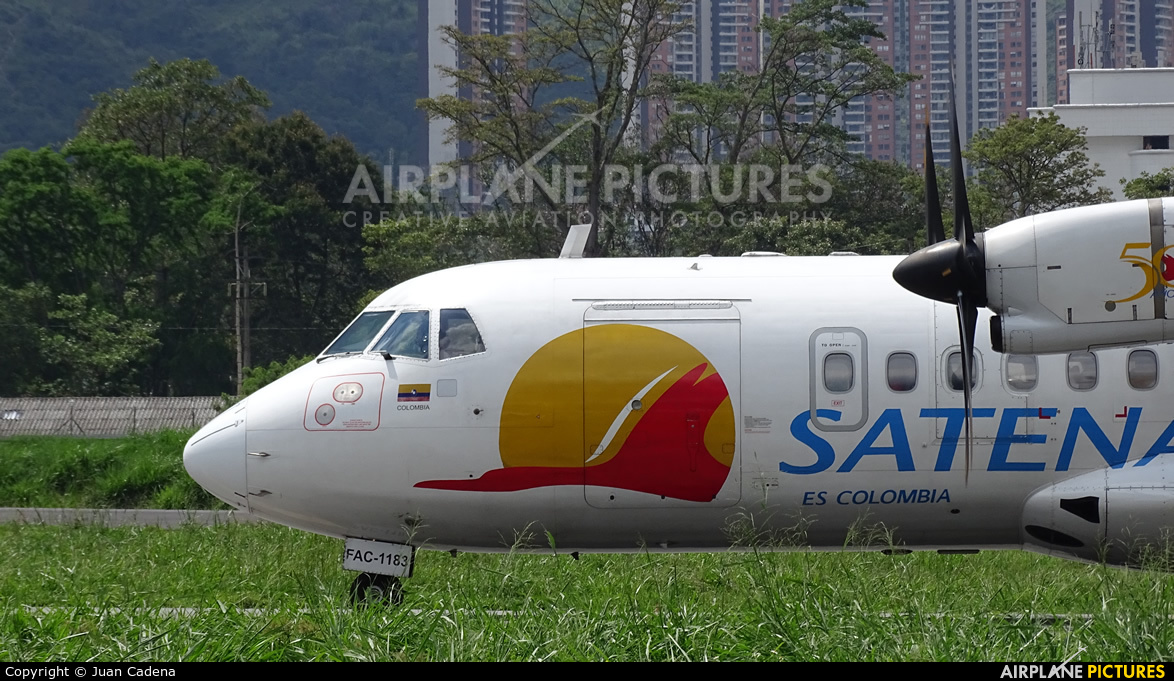 Satena FAC-1183 aircraft at Medellin - Olaya Herrera