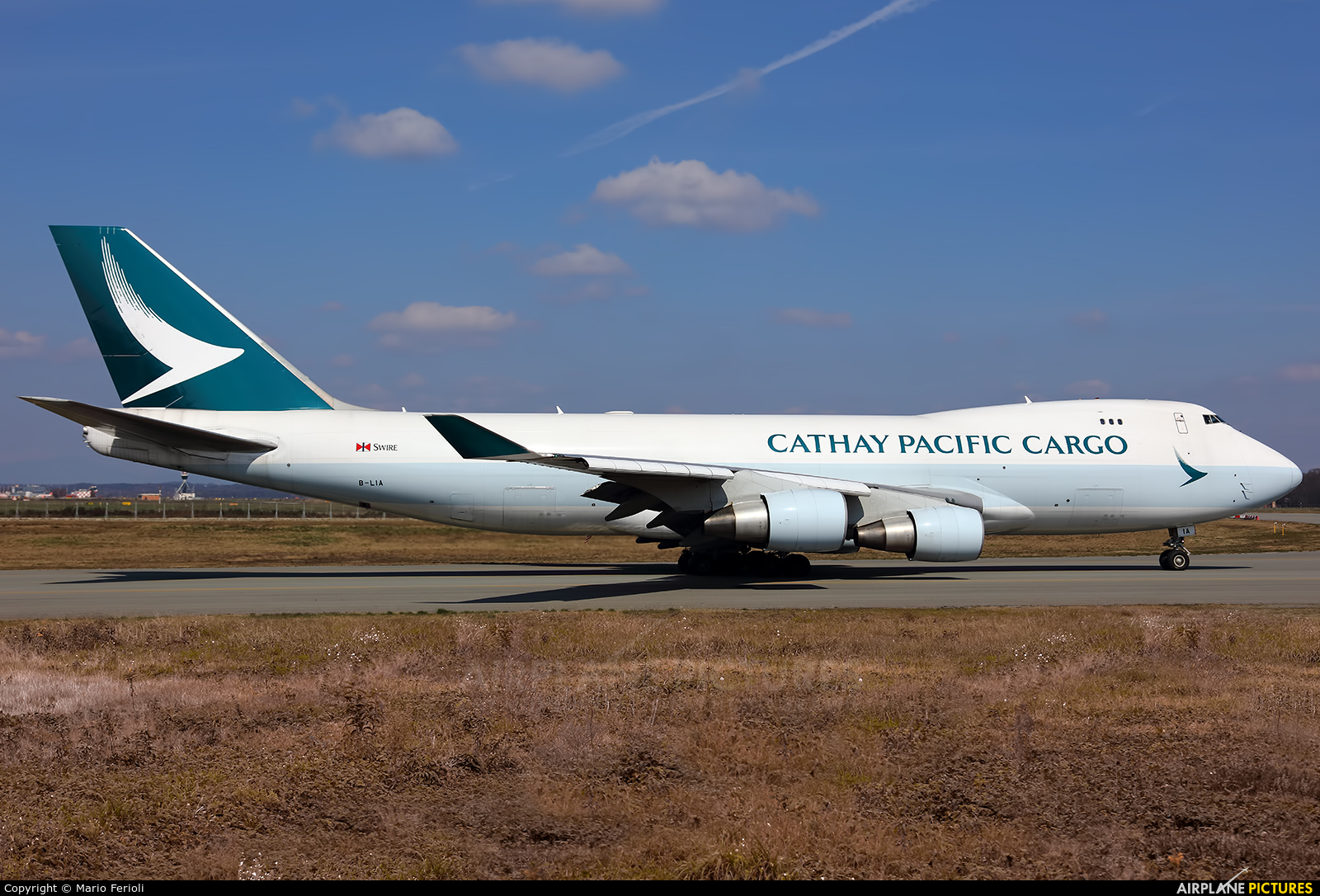 Cathay Pacific Cargo B-LIA aircraft at Milan - Malpensa