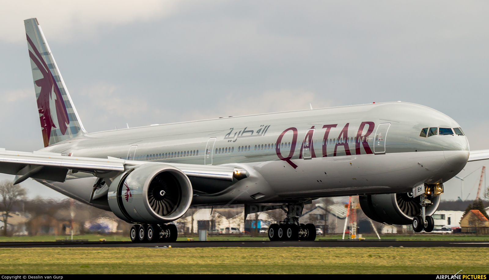 Qatar Airways A7-BEH aircraft at Amsterdam - Schiphol