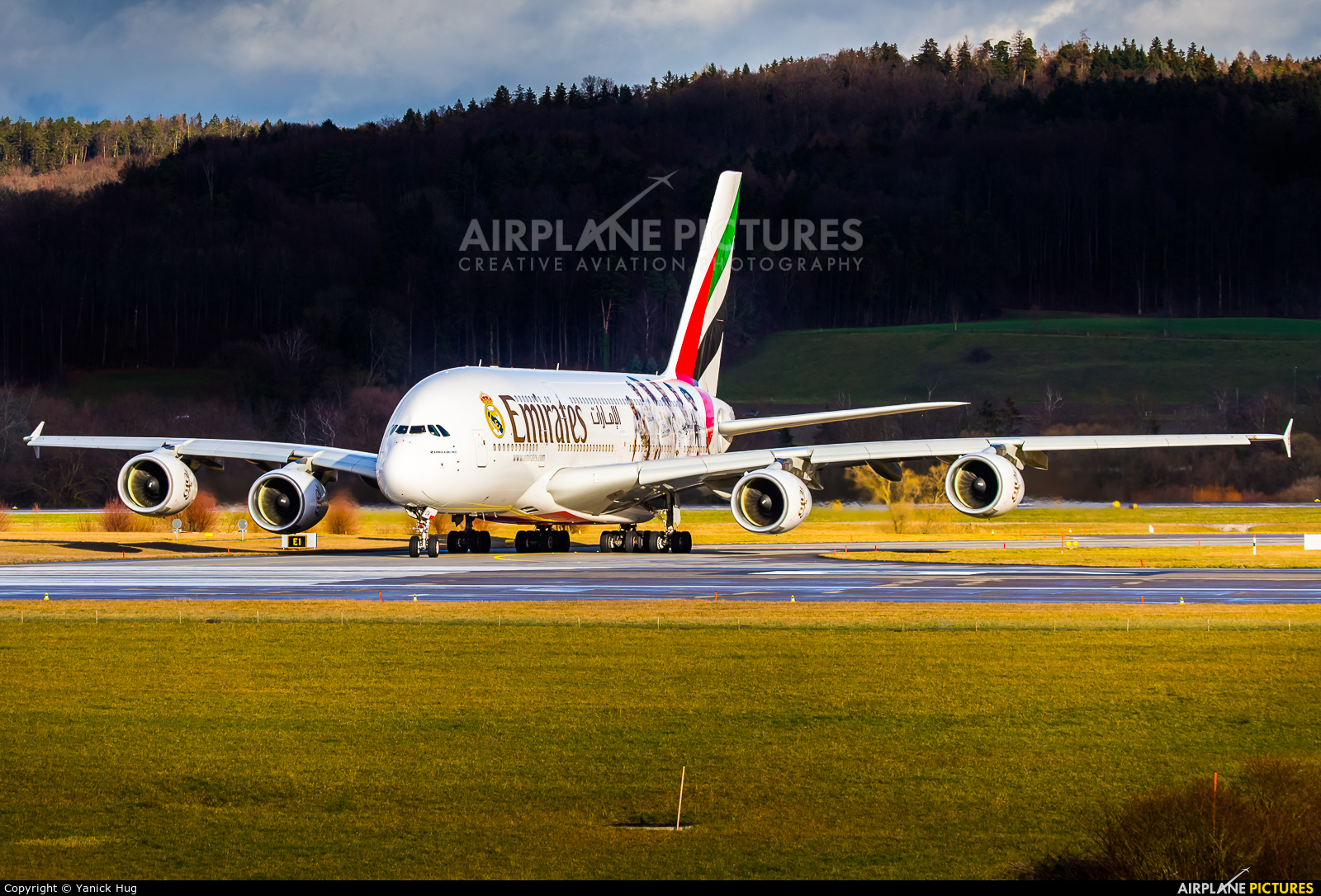 Emirates Airlines A6-EOA aircraft at Zurich