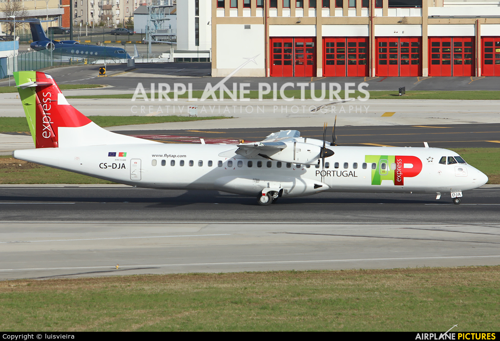 TAP Express CS-DJA aircraft at Lisbon