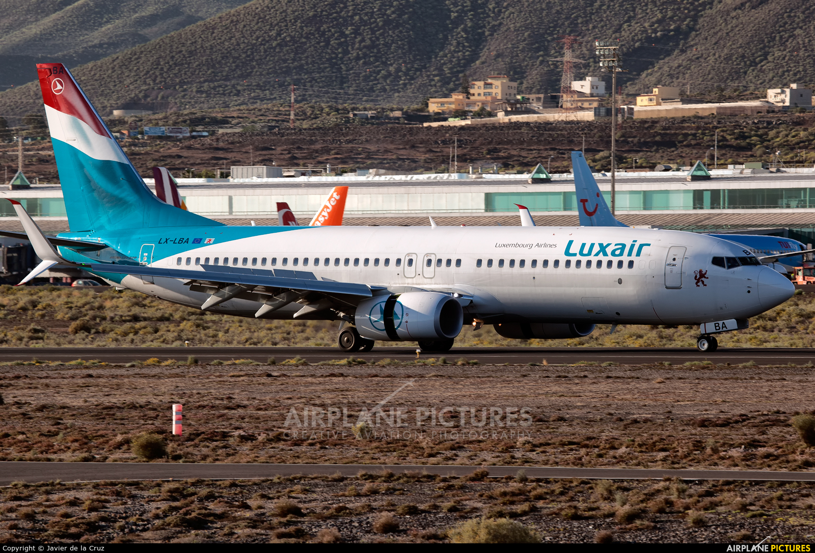 Luxair LX-LBA aircraft at Tenerife Sur - Reina Sofia