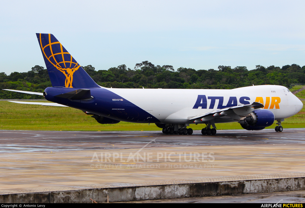 Atlas Air N854GT aircraft at Manaus - Eduardo Gomes