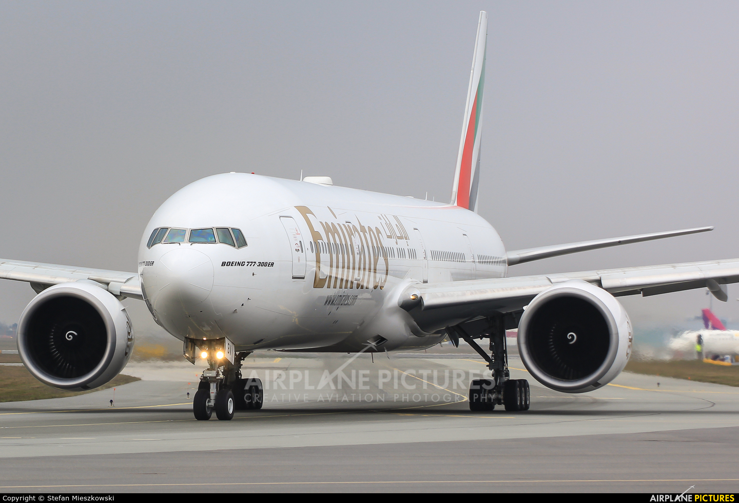 Emirates Airlines A6-EBV aircraft at Warsaw - Frederic Chopin