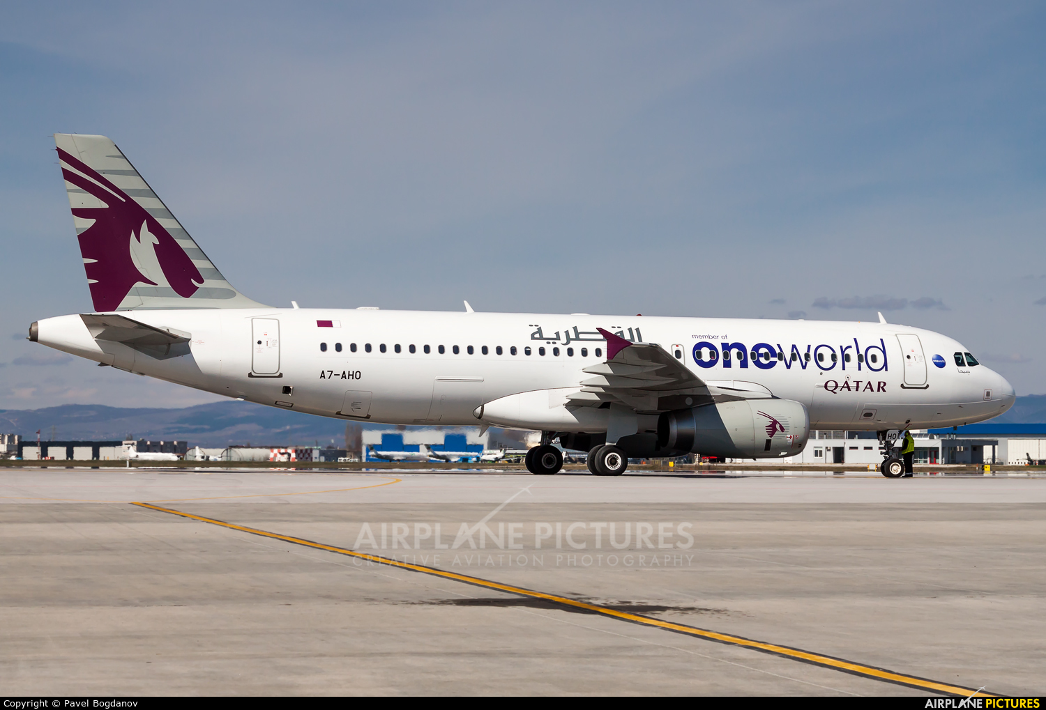 Qatar Airways A7-AHO aircraft at Sofia