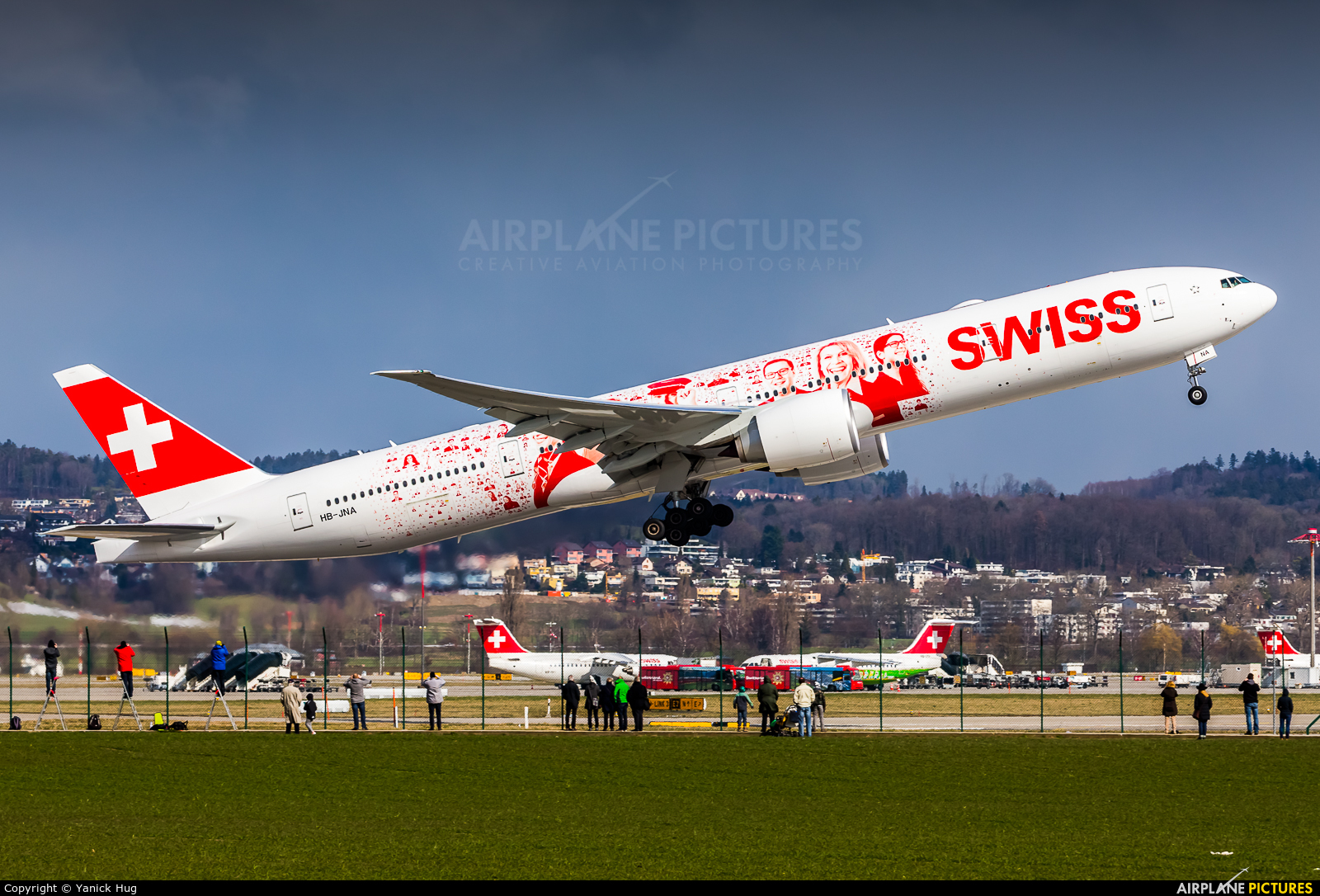 Swiss HB-JNA aircraft at Zurich