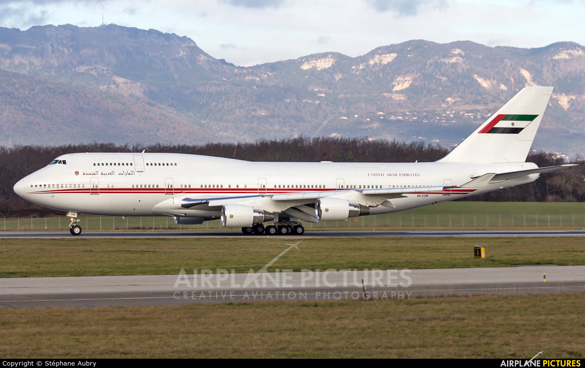 United Arab Emirates - Government A6-COM aircraft at Geneva Intl