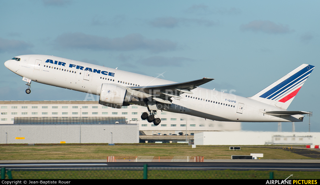 Air France F-GSPO aircraft at Paris - Charles de Gaulle