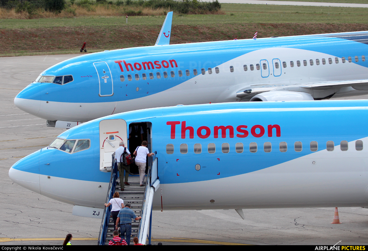 Thomson/Thomsonfly G-FDZJ aircraft at Pula