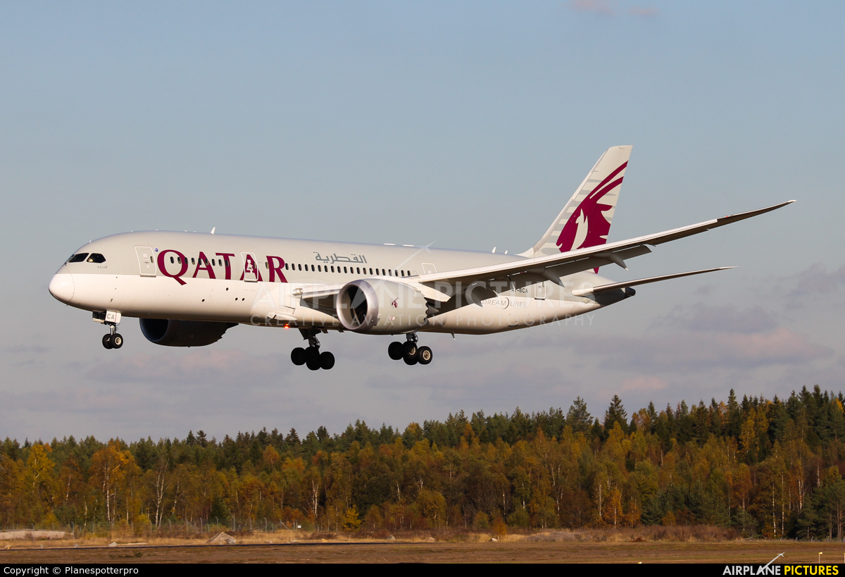 Qatar Airways A7-BCA aircraft at Stockholm - Arlanda