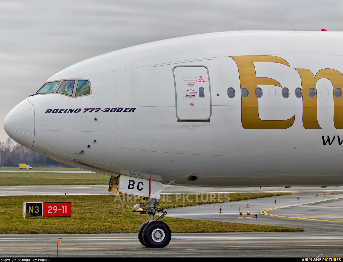 Emirates Airlines A6-EBC aircraft at Warsaw - Frederic Chopin
