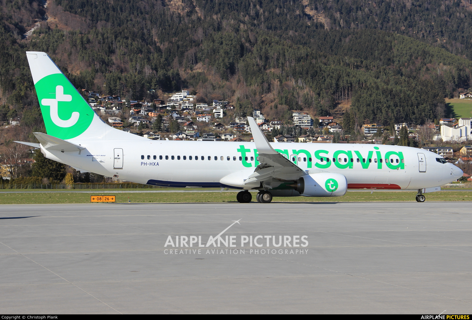Transavia PH-HXA aircraft at Innsbruck