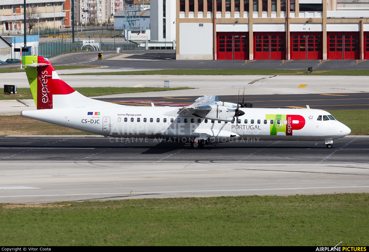 TAP Express CS-DJC aircraft at Lisbon