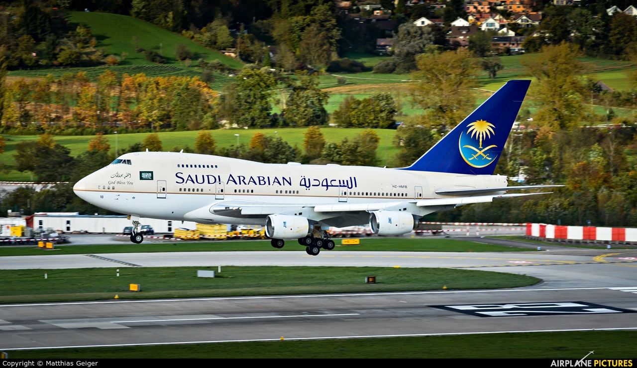 Saudi Arabia - Royal Flight HZ-HM1B aircraft at Zurich
